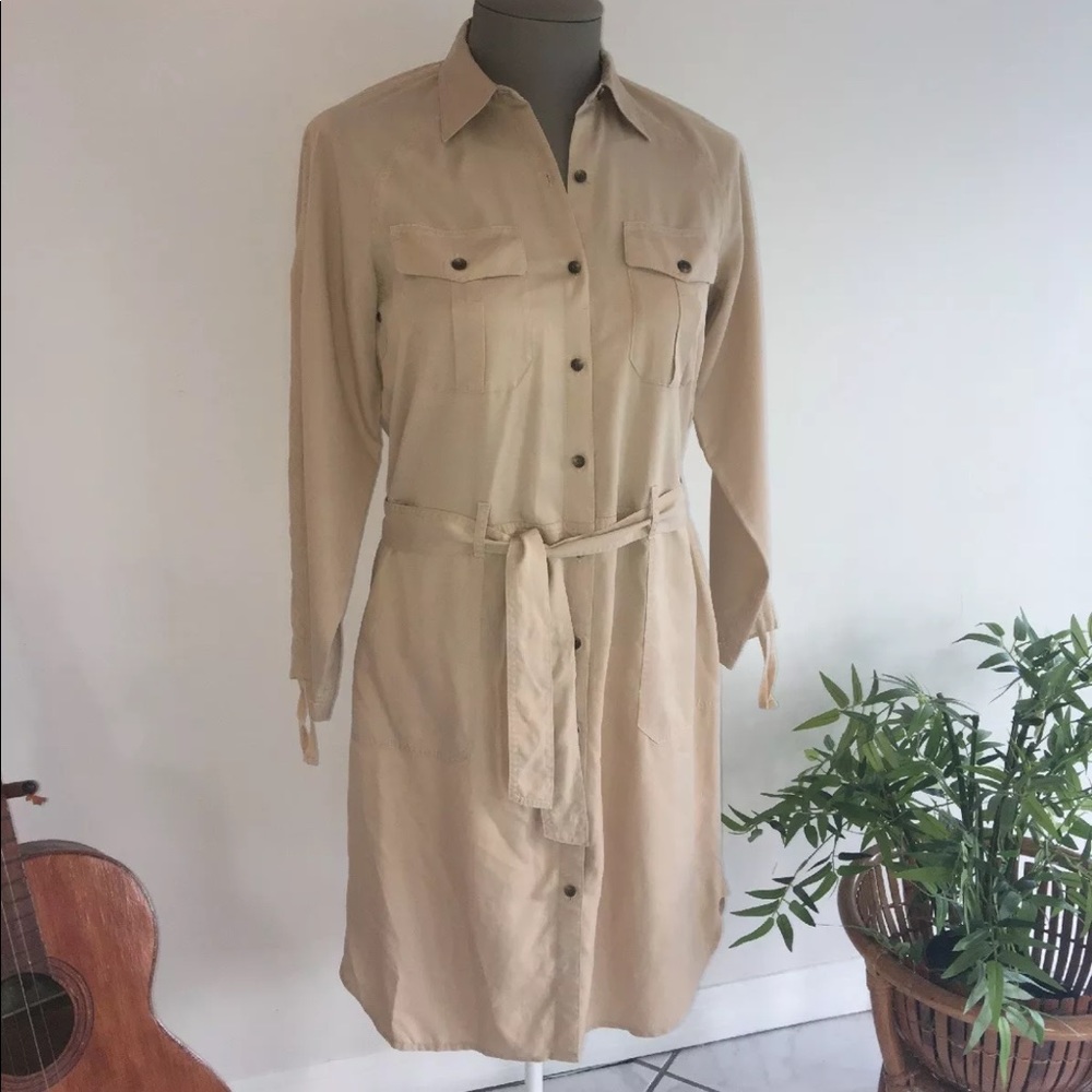 Lauren Ralph Lauren Tan Trench Dress - Medium (8)